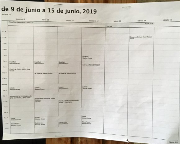 00 schedule