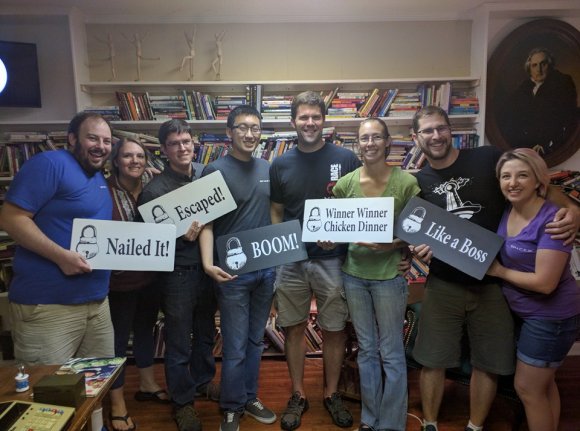 58 escape room hunter laura michael jerry nate becca andy dianne