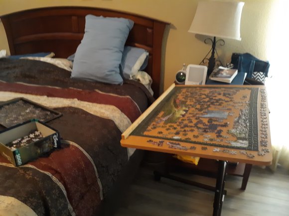 77 puzzle table
