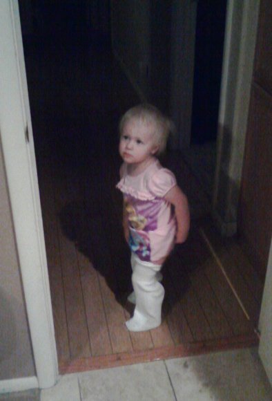 13 hannah wearing nates sock