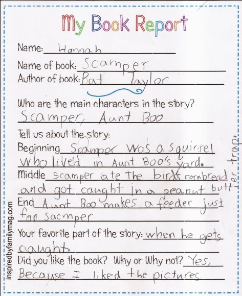 08 book report
