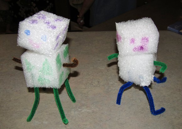 10 styrofoam people