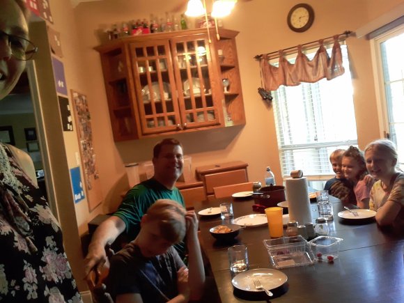 17 first dinner becca benjamin nate joel colleen hannah