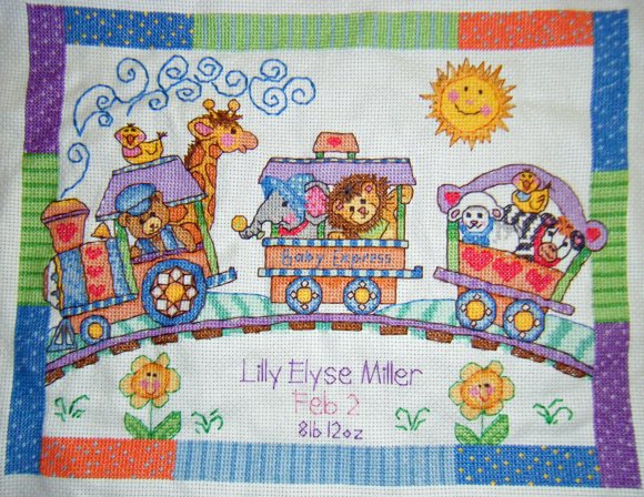 lilly crosstich