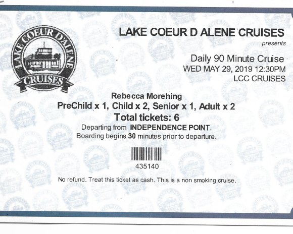 01 ticket cda cruise