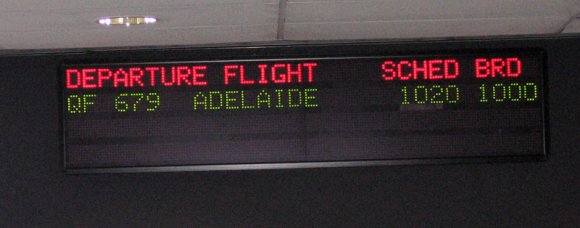 11 melbourne flight sign