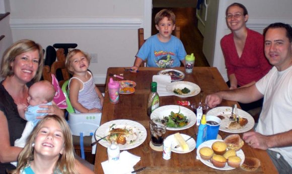 01 dinner at the wallaces